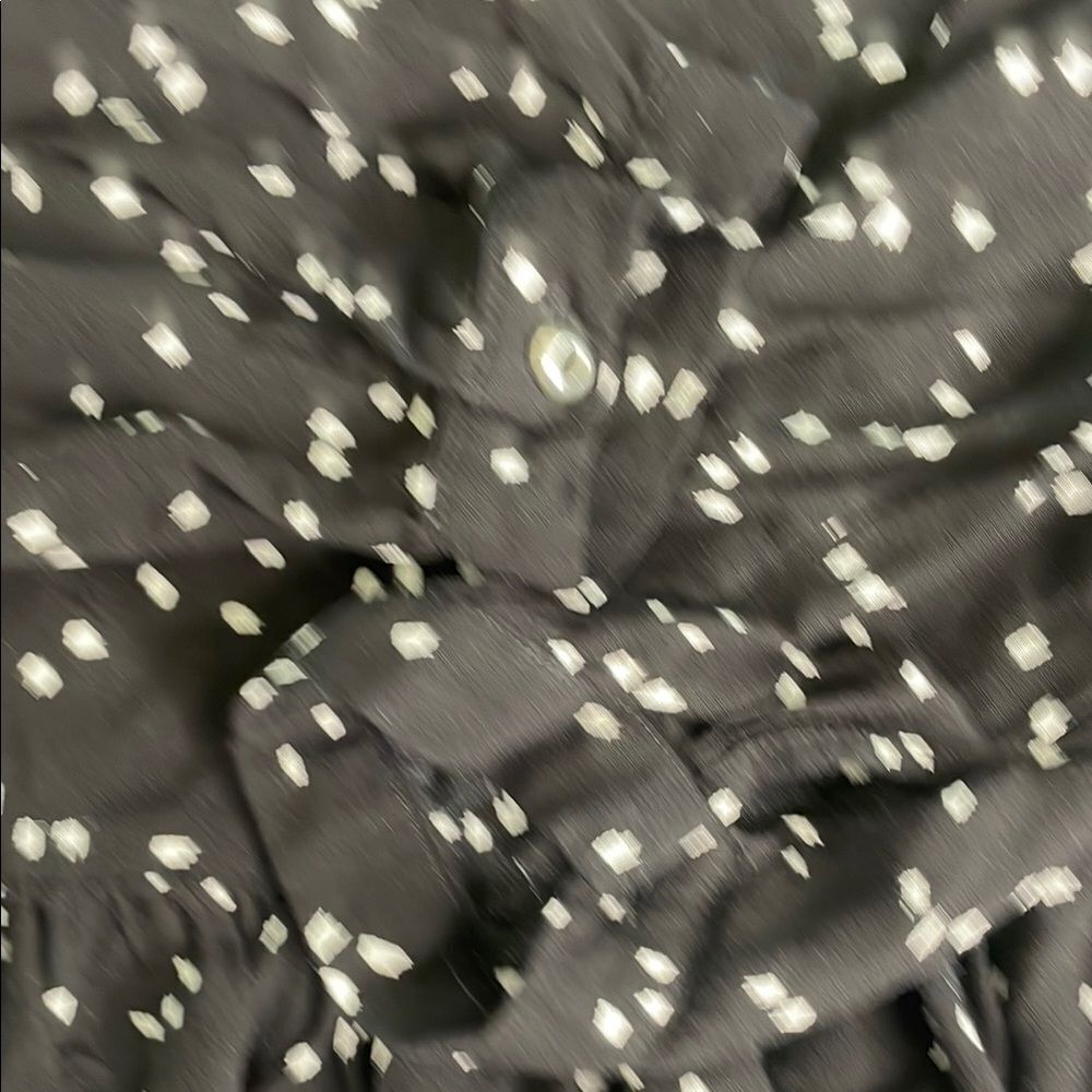MaeveâAnthropologie Cheyenne Black and White Peplum Blouse Long Sleeve - Picture 10 of 11